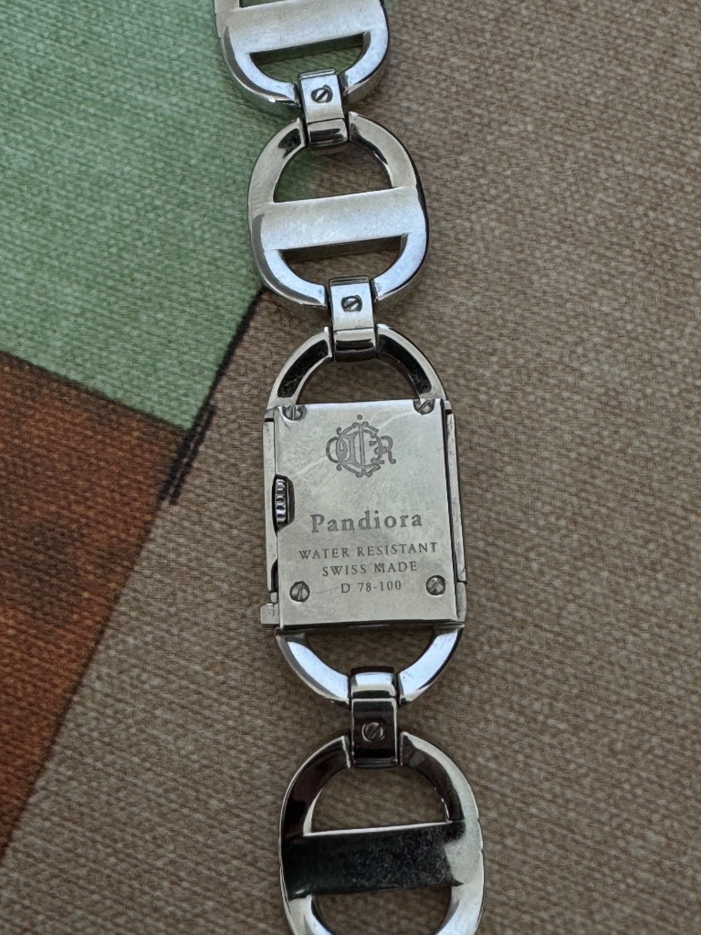 Christian Dior Pandora D78-100 Silver Chain Link Watch (Vintage 2000s) - Picture 5 of 7
